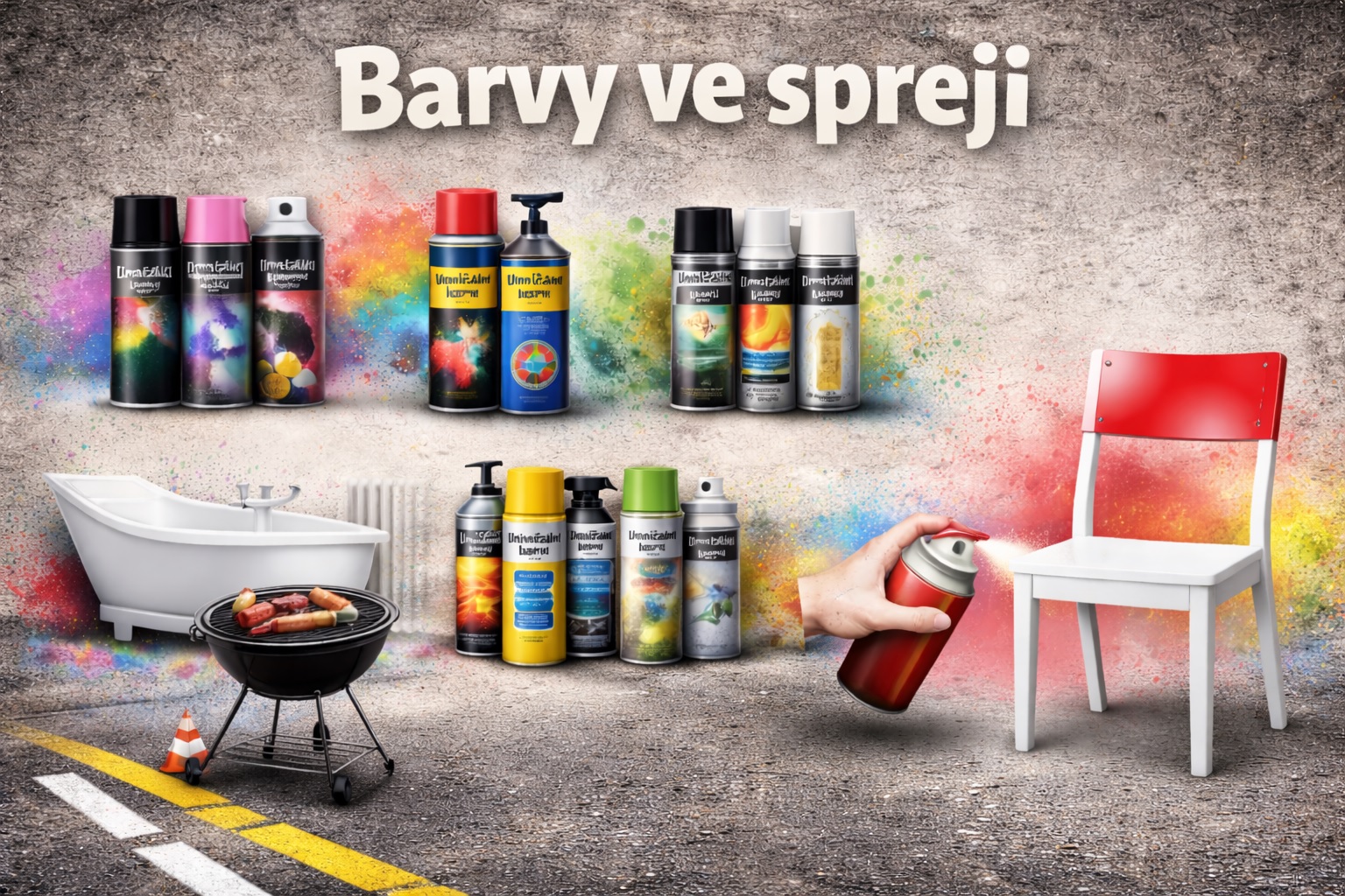 Barvy ve spreji