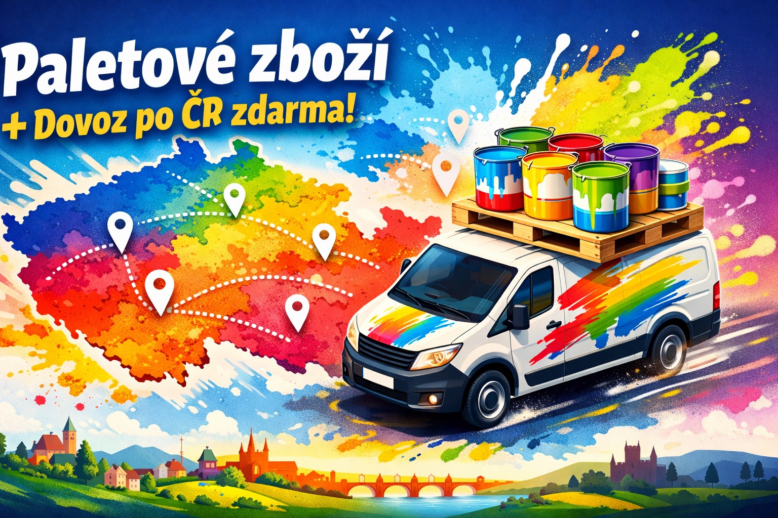 Paletové zboží + dovoz po ČR zdarma