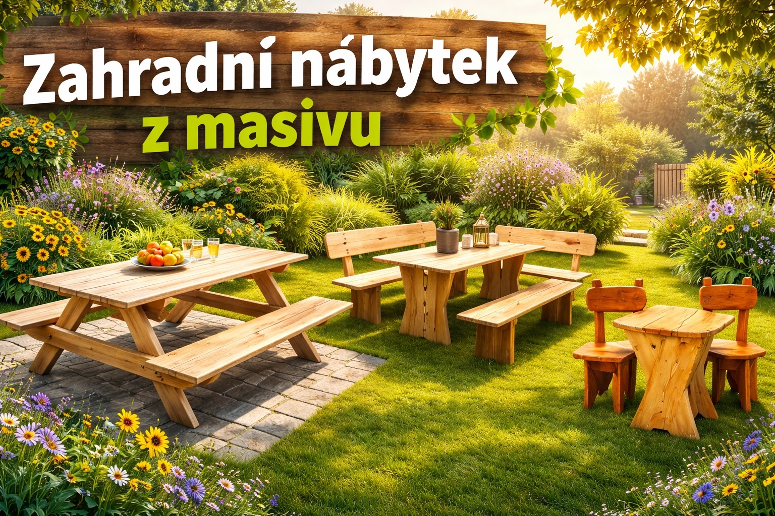 Zahradní nábytek z masivu 1