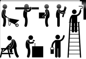 Dílna, stavba, zahrada