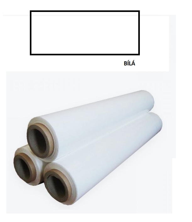 Stretch fixační folie bílá strečová fólie, šířka 50 cm, 150m, 23my