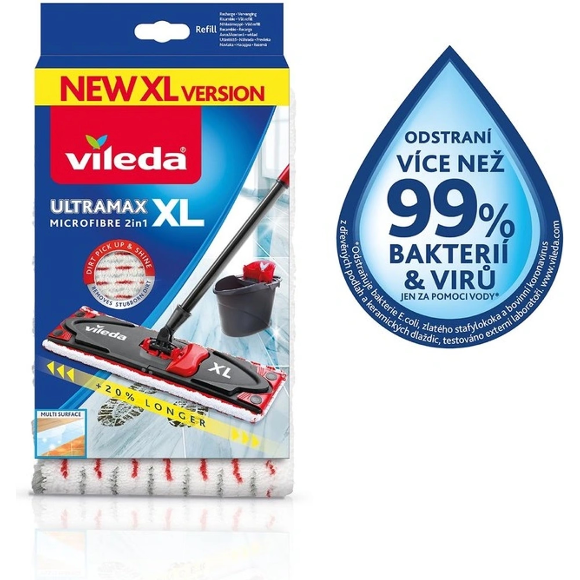 Vileda Ultramax XL mop náhrada Microfibre 2v1