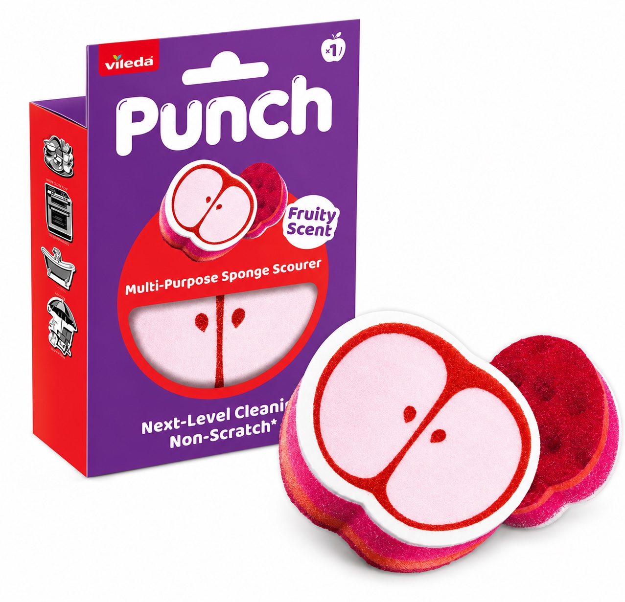 VILEDA Punch apple houbička 1 kus