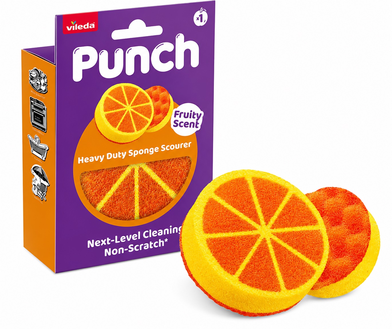 VILEDA Punch orange houbička 1 kus