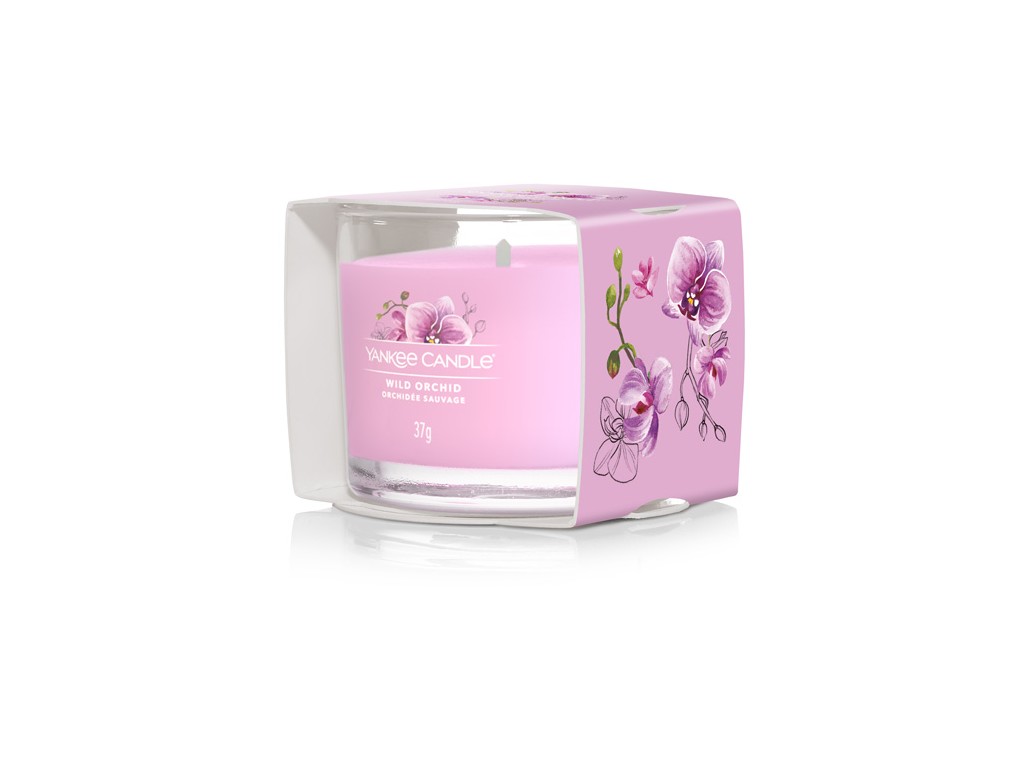 YANKEE CANDLE VOTIVNÍ SVÍČKA PLNĚNÁ VE SKLE WILD ORCHID