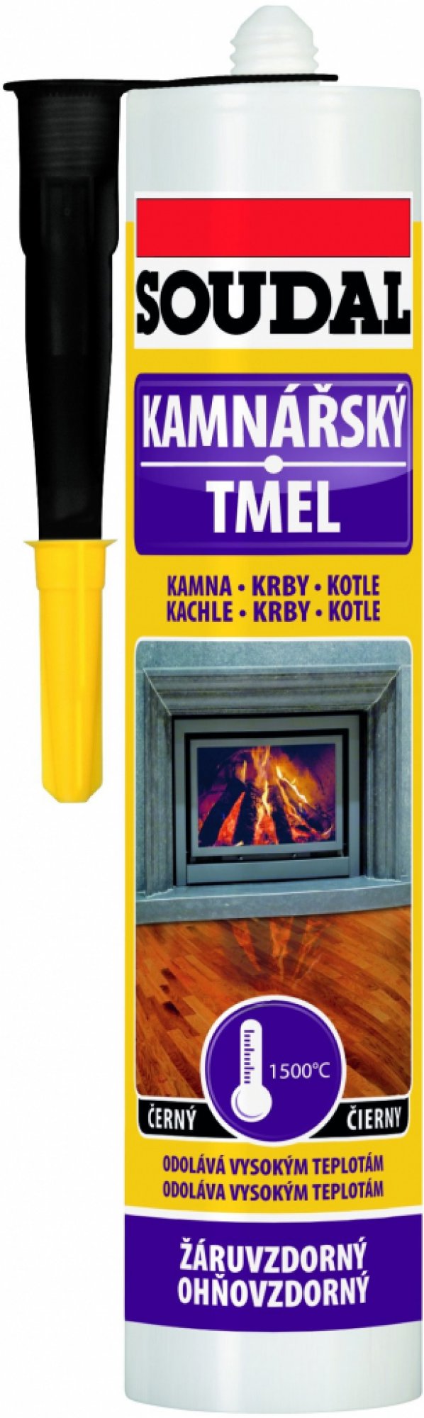 SOUDAL kamnářský tmel 310g černý