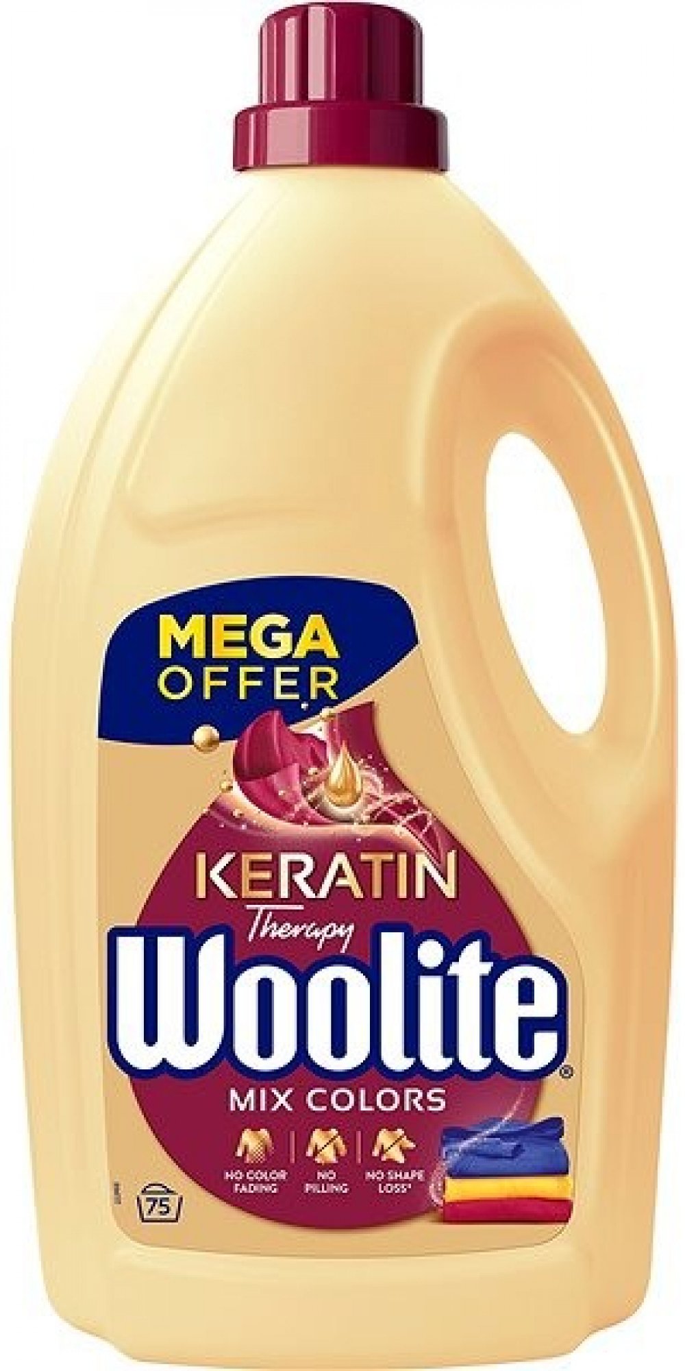 Woolite Keratin prací gel na barevné prádlo 4,5 l