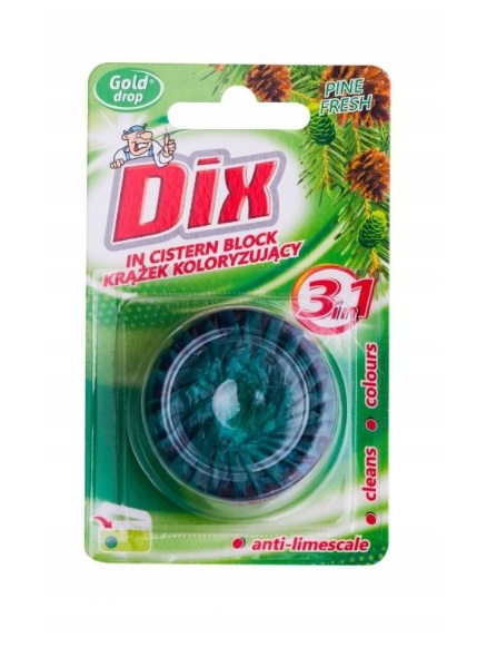 Gold drop Dix barvící kotouč pro WC mísu, 50 g Borovice