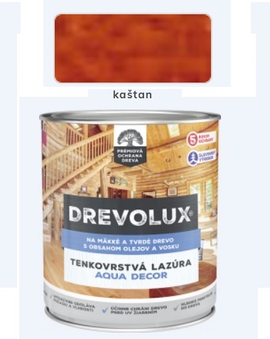 Chemolak Drevolux Decor 0206 kaštan 2,5 L