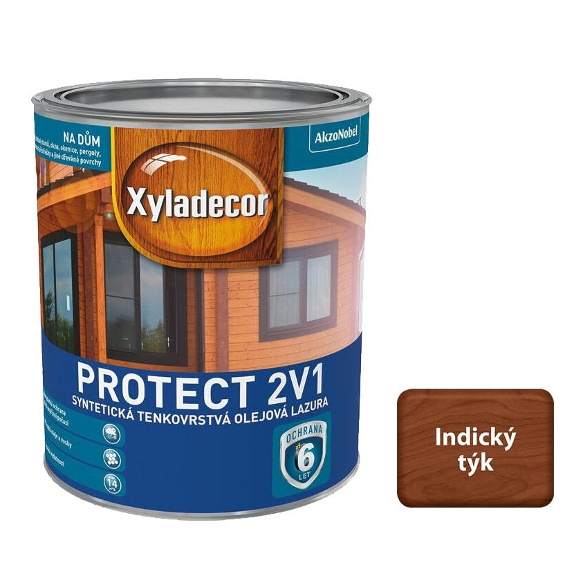 Xyladecor Protect 2v1 - 2,5 l indický týk