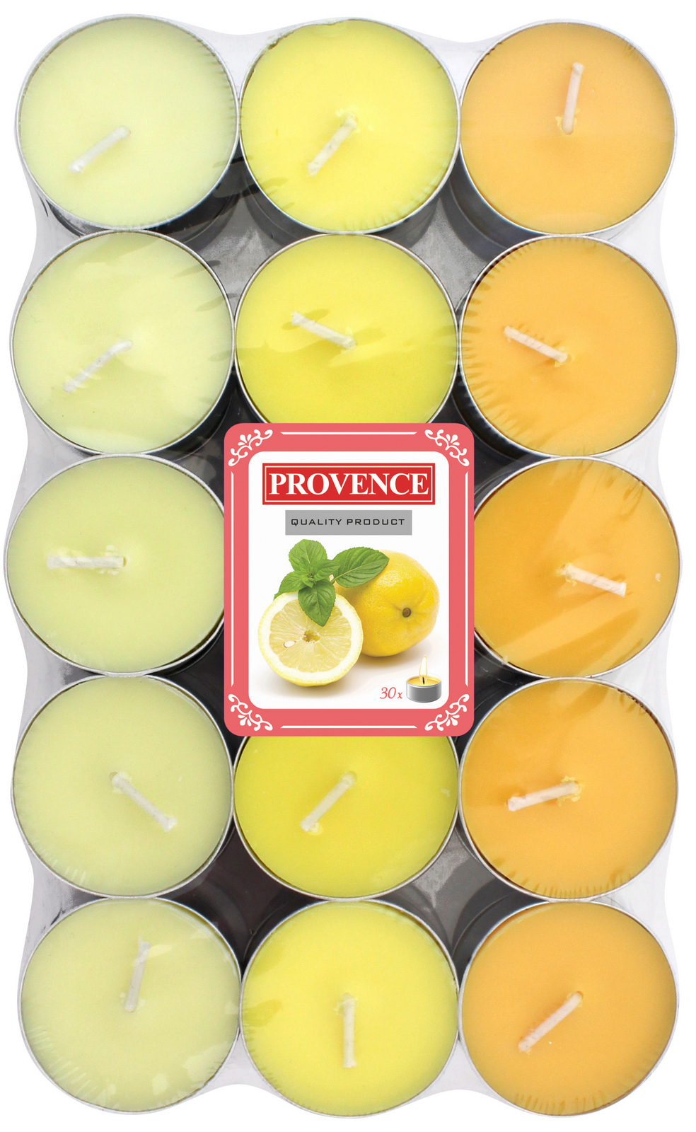 Provence Svíčka čajová citron, 30ks