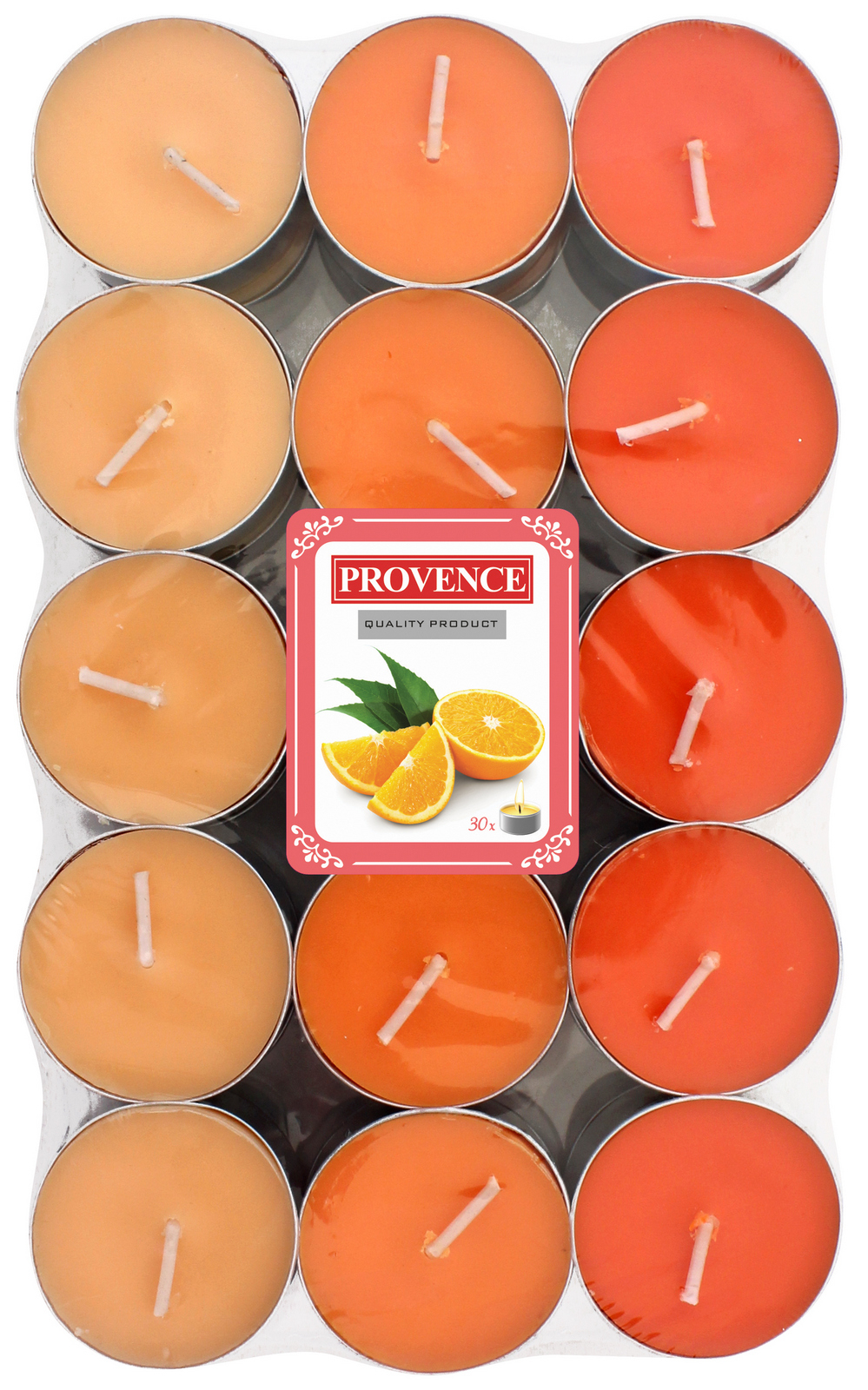 Provence Svíčka čajová pomeranč, 30ks
