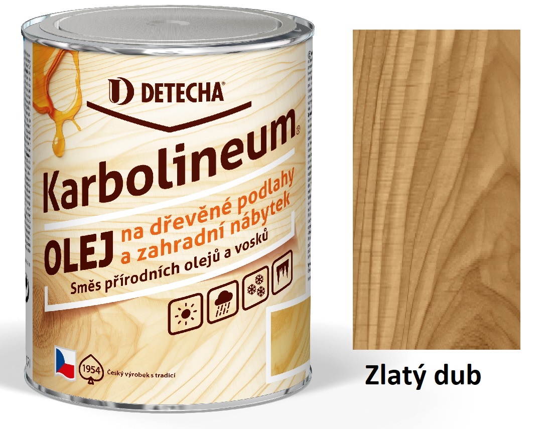 Detecha Karbolineum olej - Zlatý dub 0,6 kg