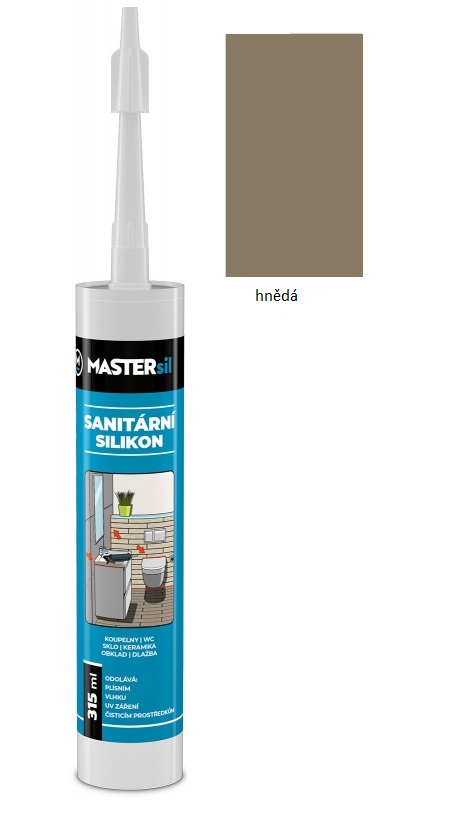 MASTERSIL sanitární silikon 315g hnědý