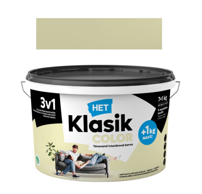 Het Klasik Color 0658 žlutý pastelový,7+1 kg
