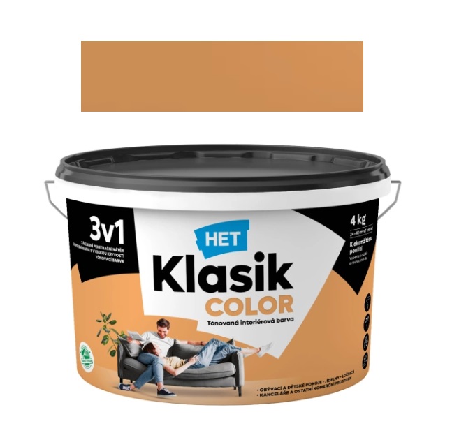 Het Klasik Color 0737 oranžový,7+1 kg