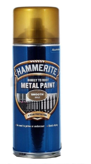 Hammerite přímo na rez sprej hladký zlatý 400ml