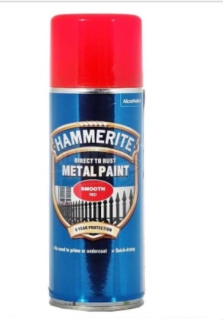 Hammerite přímo na rez sprej hladký červený 400ml