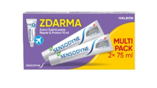 Sensodyne zubní pasta Extra Whitening 2x75ml,+15ml