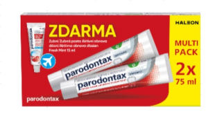 Zubní pasta PARODONTAX WHITENING 2x75 ML+ 15 ML