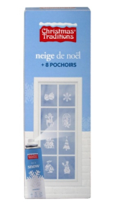 Sníh 150 ml spray + 8 šablon