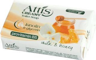 ATTIS NATURAL tuhé mýdlo Milk&Honey 100g