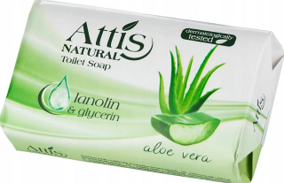 ATTIS NATURAL tuhé mýdlo Aloe Vera 100g