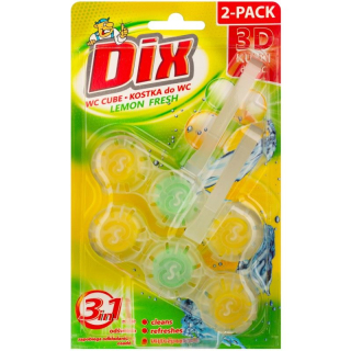 DIX WC kostka 3D DUO 3v1 2x40g - Lemon Fresh