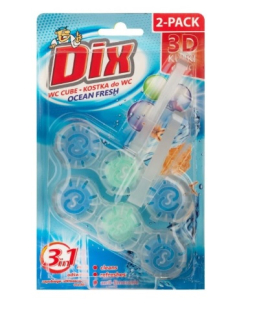 Dix WC závěs 2 ks 3D 3v1 2x40g, blistr, moře