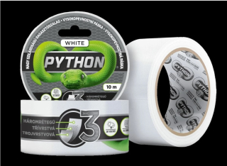Páska vysokopevnostní, PYTHON 10 m, bílá, balení 1 ks