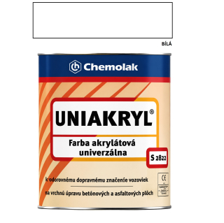 Chemolak Uniakryl S 2822 0100 bílá 10 kg
