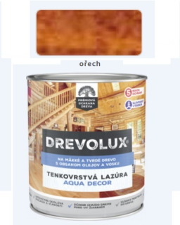 Chemolak Drevolux Decor 0216 ořech 0,7 L