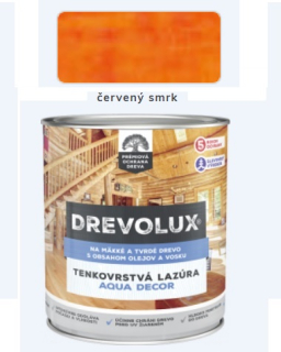 Chemolak Drevolux Decor 0226 červený smrk 0,7 L