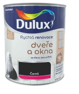 Dulux Rychlá Renovace Okna a Dveře 0,7l Černá