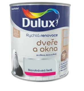 Dulux Rychlá Renovace Okna a Dveře 0,7l Skan. šedá