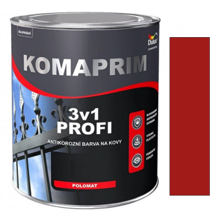Dulux KOMAPRIM PROFI 3v1/0,75L RAL 3002 červeň rumělková