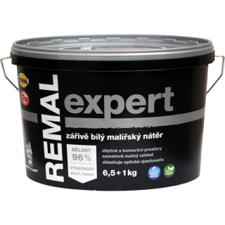 REMAL Expert bílá malířská barva na zeď 6,5+1 kg