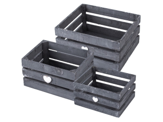 Set bedýnek dřevo, tmavě modrá