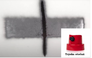 Tryska otočná na plochy, linka cca 3-7cm 1ks