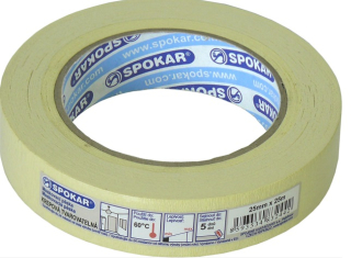 Spokar Maskovací páska krepová tvarovatelná 25 mm x 25 m