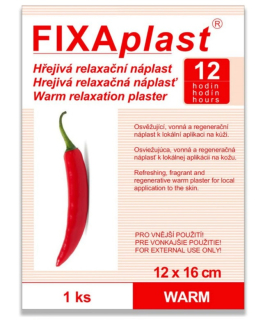 Fixaplast warm Náplast hřejivá 12 x 16 cm 1 ks