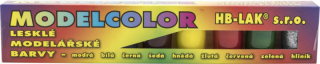 HB Lak Modelcolor lesk modelářské barvy sada 9×20g