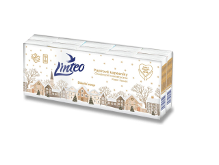 Linteo Den&Noc Papírové kapesníky 3-vrstvé 10x10 k
