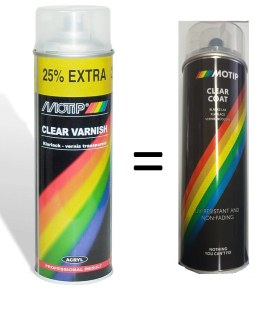 Motip sprej bezbarvý akrylový lak 500ml-lesk