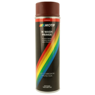 MOTIP 1K WASH PRIMER Reaktivní základová barva ve spreji Červená 500 ml