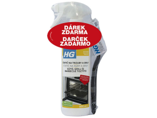 HG čistič na trouby a grily + kartáč 500 ml