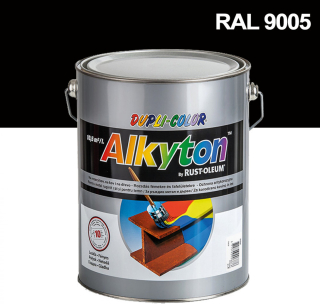 Alkyton hladký mat RAL 9005 černá 0,25 l