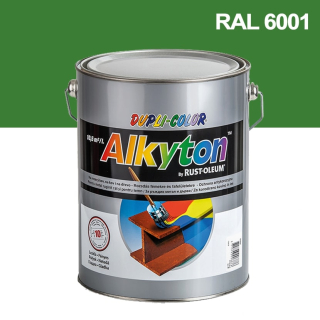 Alkyton hladký lesklý RAL 6001 zelená 0,75 l