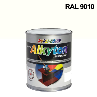 Alkyton hladký lesklý RAL 9010 bílá 0,75 l