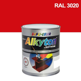 Alkyton hladký lesklý RAL 3020 dopr. červená 0,25